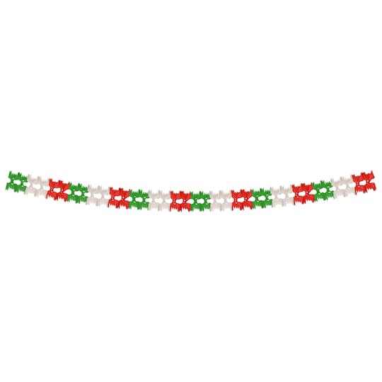 Beistle 14.5ft. Red, White & Green Pageant Garlands, 2ct.
